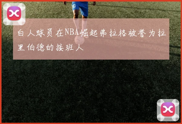 白人球员在NBA崛起弗拉格被誉为拉里伯德的接班人